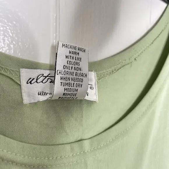 NWT Vintage Maxi Dress Green Cotton Size M Patchwork Block Print Boho Hippie Art - Picture 4 of 12